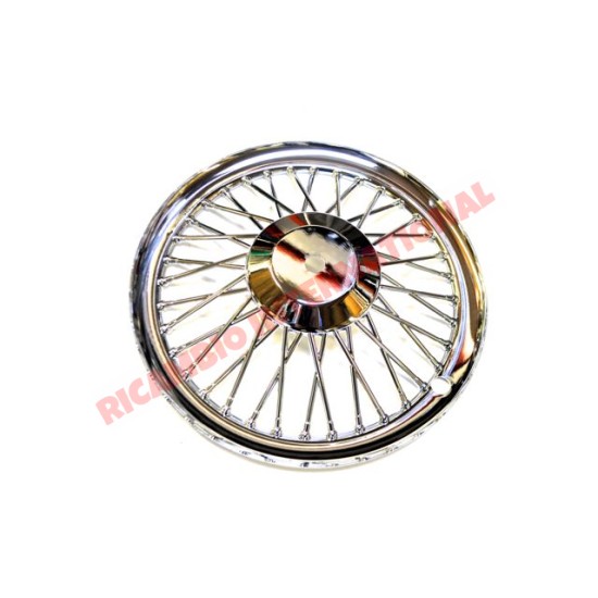 Chrome Plastic Hub Caps (Set of 4) - Classic Fiat 500