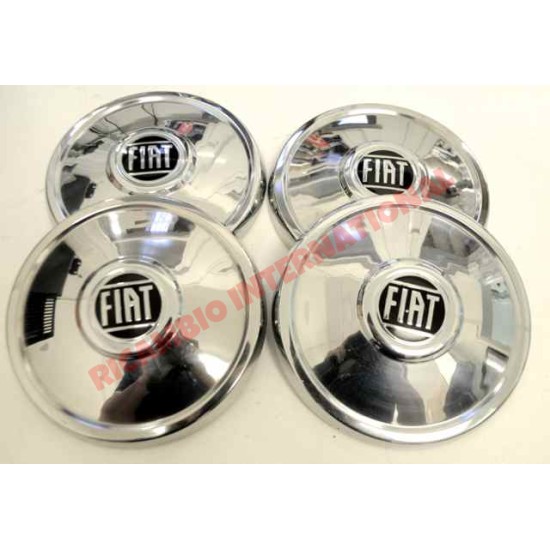 Set of Chrome Hub Caps - Fiat 130