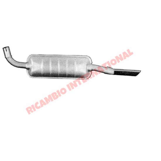 Rear Exhaust Silencer - Fiat 1500, 2300