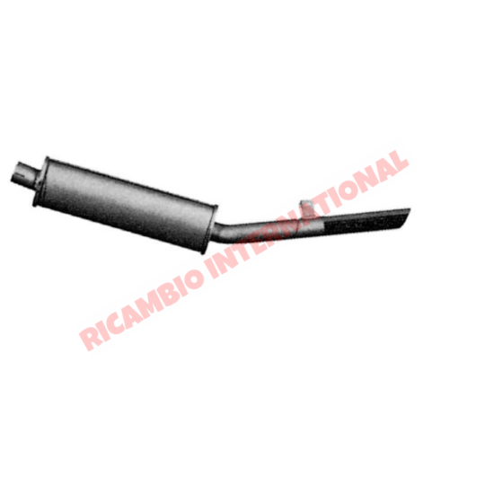 Rear Exhaust Silencer - Fiat 1500, 1600