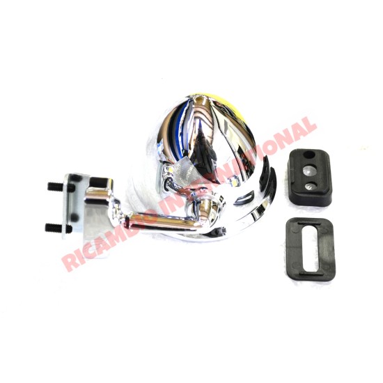 Chrome Bullet Mirror (Clip-on) - Classic Fiat 500,600,850