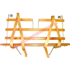 Rack de equipaje de cromo y madera-Classic Fiat 500