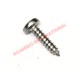 Tornillo Grille trasero (acero inoxidable)-Fiat clásico 500
