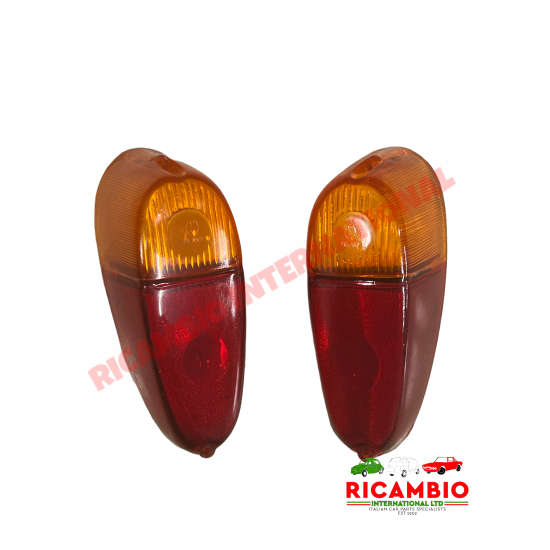 Pair of Rear Lens (2) - Classic Fiat 500