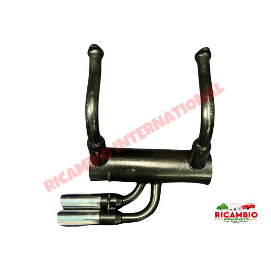 Tubo de escape deportivo cromado - Classic Fiat 500, 126