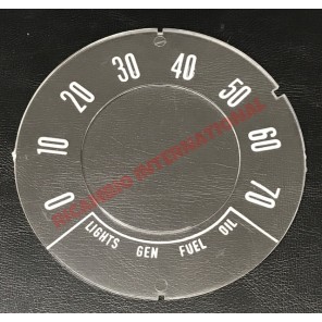 Vidrio velocímetro delantero FLAT Speedo (MPH)-Fiat clásico 500