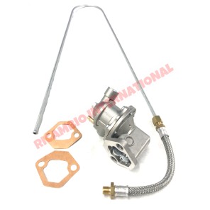 Kit de bomba de combustible, manguera trenzada roscada y tubo metálico rígido - Fiat 500 clásico