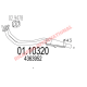 Exhaust Down Pipe & Gasket - Fiat 127