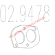 Exhaust Down Pipe & Gasket - Fiat 127