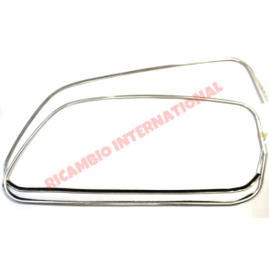 Kit de recorte envolvente de aluminio con ventana (sin cuarto de luz)-Fiat 600