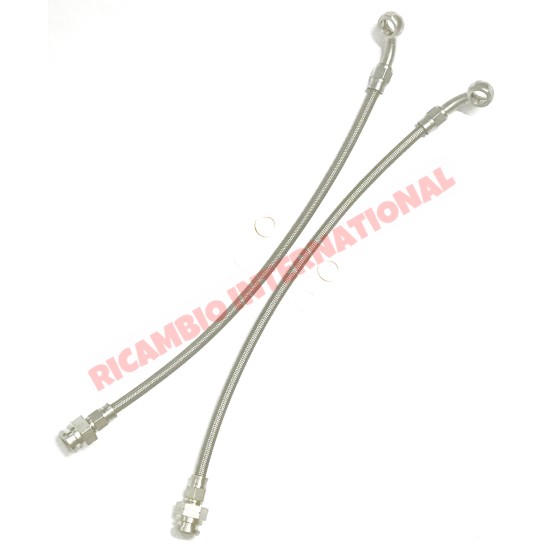 Kit de manguera de freno trenzado de acero inoxidable delantero-Fiat 600