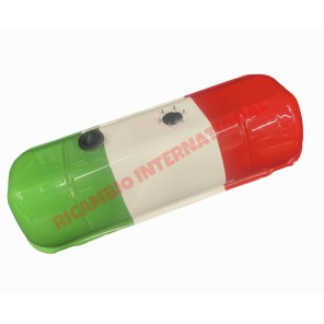 Bandera italiana 'Tricolore' Tanque de combustible de gasolina - Classic Fiat 500