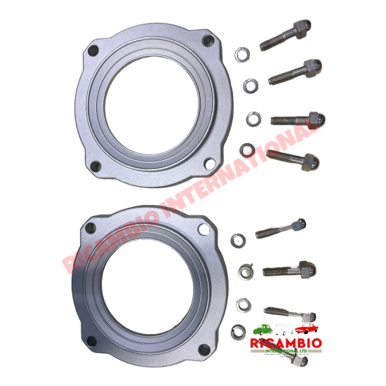 Kit de espaciadores de rueda y pernos de aluminio - Fiat 500, 126 clásico