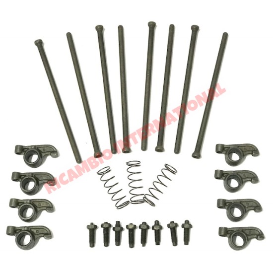 Complete Rocker, Rod and Spring Kit - Fiat 850