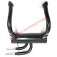 'Record Monza' Sports Exhaust Chrome Twin Pipe - Classic Fiat 500