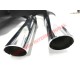'Record Monza' Sports Exhaust Chrome Twin Pipe - Classic Fiat 500