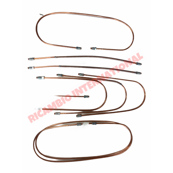 Complete Copper Brake Pipe Kit - Classic Fiat 500