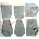 Set de fundas de asiento azul pastel-Classic Fiat 500