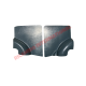 Black Front & Rear Inner Panel Kit (4 piece) - Classic Fiat 500 F
