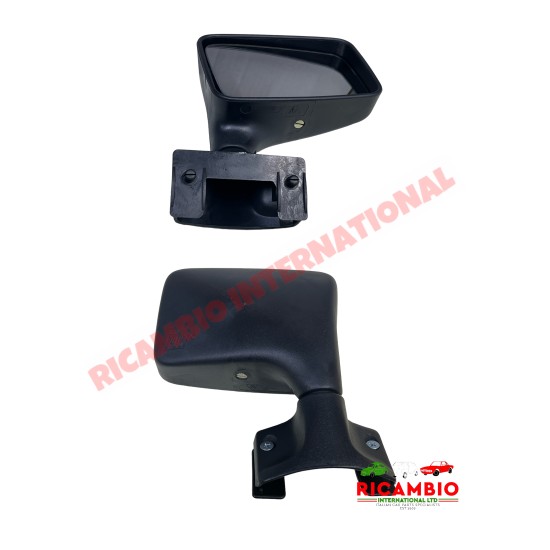 Espejo derecho, junta y accesorios - Fiat 126