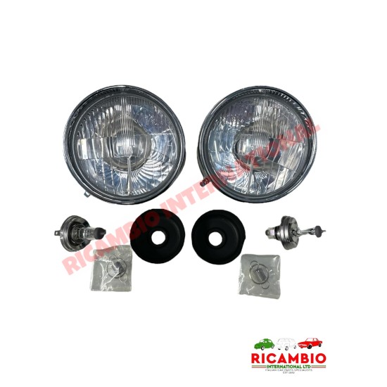 Head Lamp Kit H4 Halogen  (LHD) - Classic Fiat 500