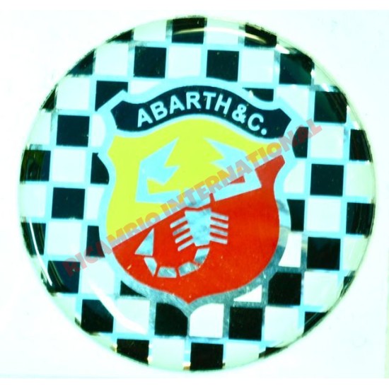 Abarth pegatina Round