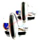 Set of Chrome Bumper Overiders - Classic Fiat 500