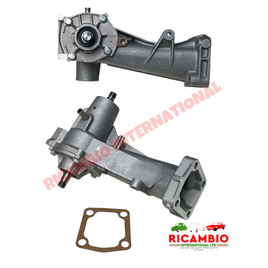 Bomba de agua y junta (4 tornillos) - Fiat 850, 900