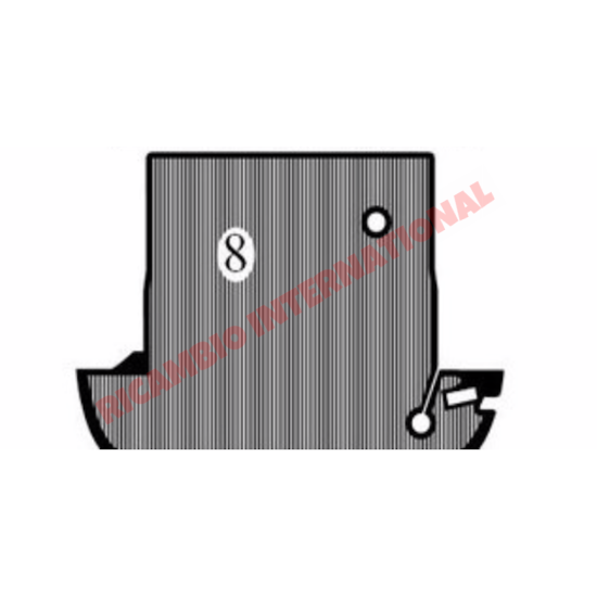Original Style Rear Trunk Boot Rubber Mat - Lancia Fulvia