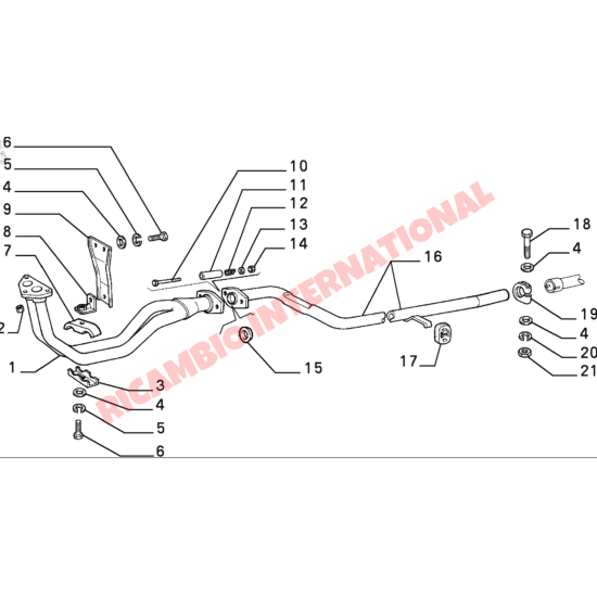 Centre Exhaust Pipe - Classic Fiat Panda 4x4