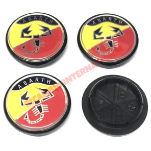 Conjunto de tapas del centro de rueda Abarth (4)-Fiat