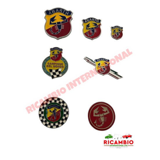 Metal & Enamel Abarth Badge Selection