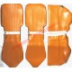 Tan/Ocra Seat Covers Set  - Classic Fiat 500