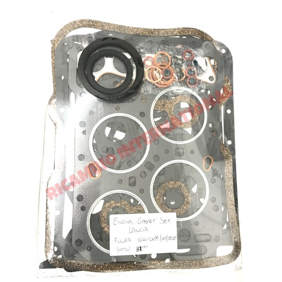 Juego completo de juntas de motor con retenes y tapones - Lancia Fulvia HF