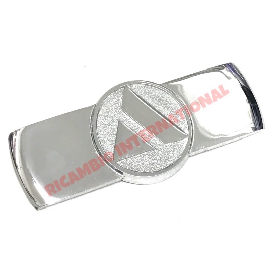 Front Chrome Badge & Clips - Classic Autobianchi 500 Giardiniera