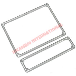 Kit de marco de matrícula de aluminio y accesorios - Classic Fiat 500, 600, 850