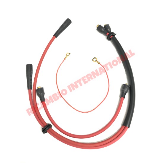 Set of Ignition/HT Leads (RED) - Classic Fiat 500