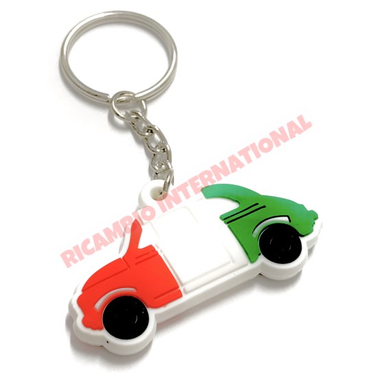 Fiat 500 Tricolore Keyring