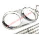 Kit de recorte de lámpara de rejilla delantera de cromo (3 piezas) - Lancia Fulvia