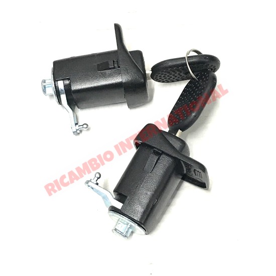 Pair of Outer Door Handle & Key Kit (2 Piece) - Classic Fiat Panda