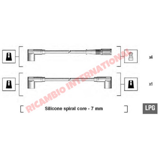 Conjunto de cables Ignition/HT-Fiat uno MK2