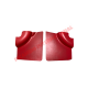 Kit de panel interior delantero y trasero rojo (4 piezas) - Classic Fiat 500 F