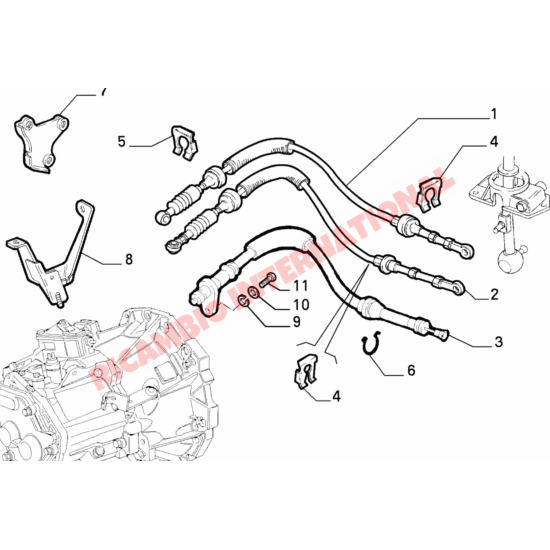 Gear Linkage Cable - Fiat Cinquecento
