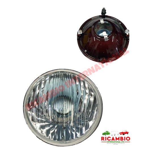 Faro delantero LHD (Carello) - Classic Fiat 500