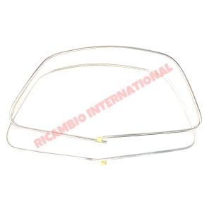 Kit de embellecedores de aluminio para ventanas - Fiat Topolino