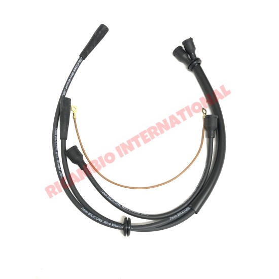 Set di cavi di accensione/HT (neri) - Fiat 500 classica