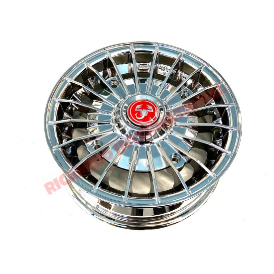 Alloy Wheel Kit (Polished Chrome) - Classic Fiat 500, 126
