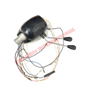 Interruptor indicador de columna Negro y Cromo - Classic Fiat 500, 600