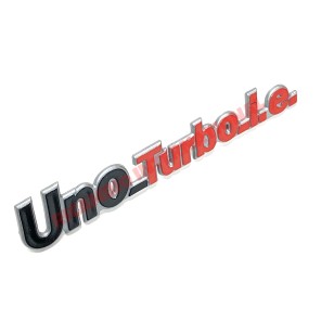 Insignia trasera 'Uno Turbo i.e' - Fiat Uno