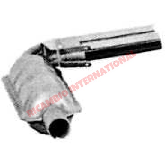 Rear Exhaust inc Chrome Twin Tail Pipes - Autobianchi A112